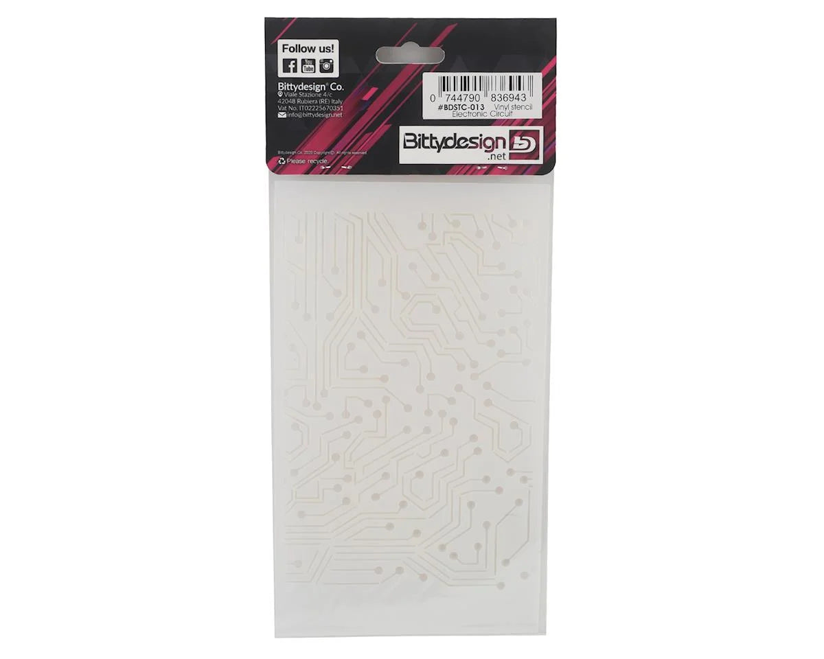 Bittydesign Vinyl Paint Stencil (Electronic Circuit) BDYSTC-013