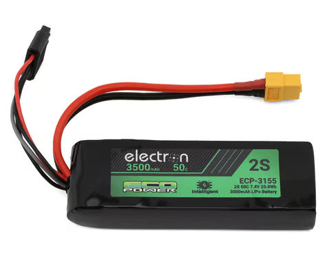 EcoPower "Electron" 2S 50C Intelligent LiPo Battery w/XT60 Connector (7.4V/3500mAh) (Traxxas® Mini Maxx®/Mini XRT®) ECP-3155
