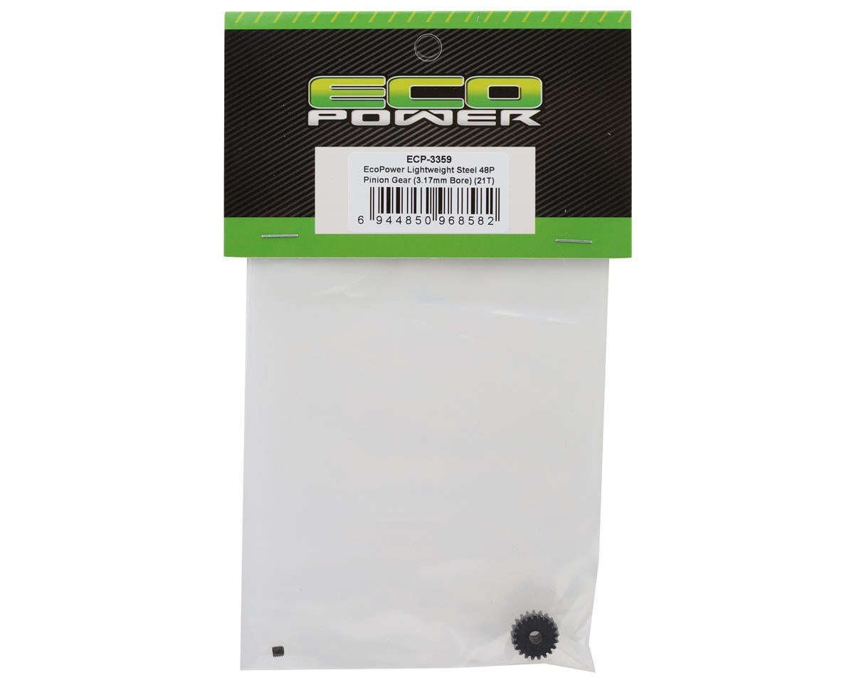 EcoPower Lightweight Steel 48P Pinion Gear (3.17mm Bore) (21T) ECP-3359