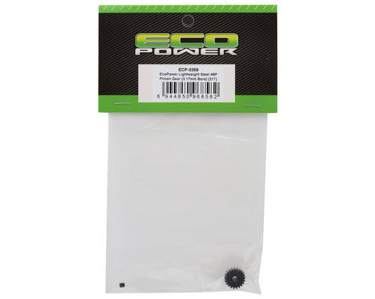 EcoPower Lightweight Steel 48P Pinion Gear (3.17mm Bore) (21T) ECP-3359
