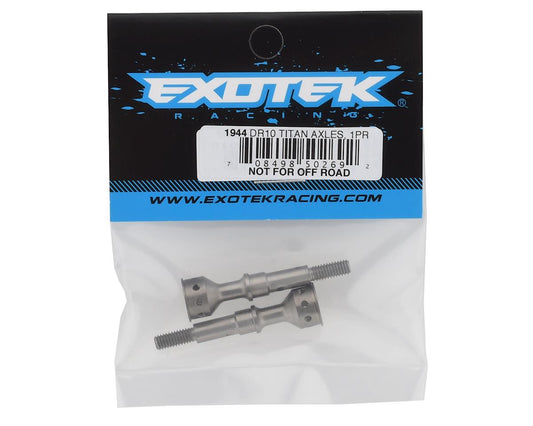 Exotek DR10 Titanium Lightweight CVA Axles (2) (Drag Racing Only) EXO1944
