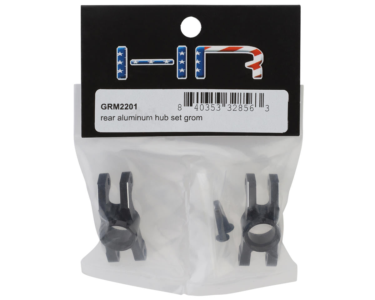 Hot Racing Arrma Grom Aluminum Rear Hub Carrier Set (Black) (2) GRM2201