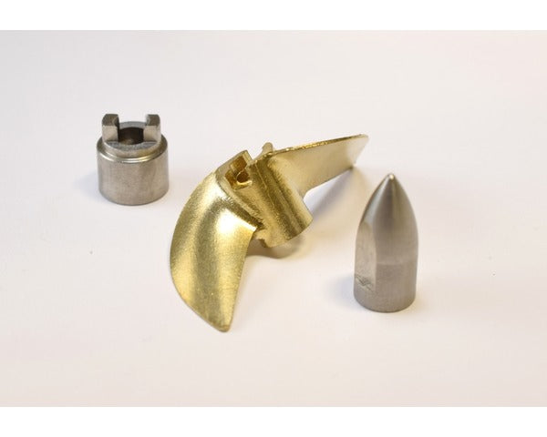 HOT RACING, Brass Propeller Set w/ Bullet Nut & Drive Dog-Traxxas M41 & Spartan SPN1000E
