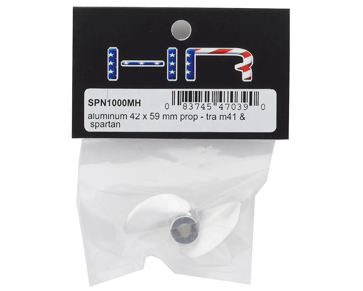 Hot Racing Traxxas Spartan/M41 42x59mm Aluminum Propeller (Silver) SPN1000MH