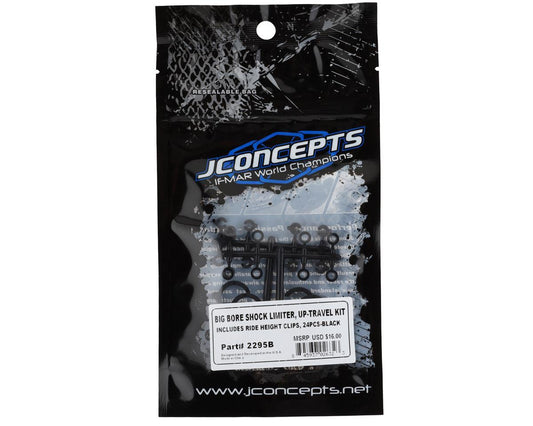 JConcepts Traxxas Big Bore Shock Limiter Kit (Black) (24) 2295B