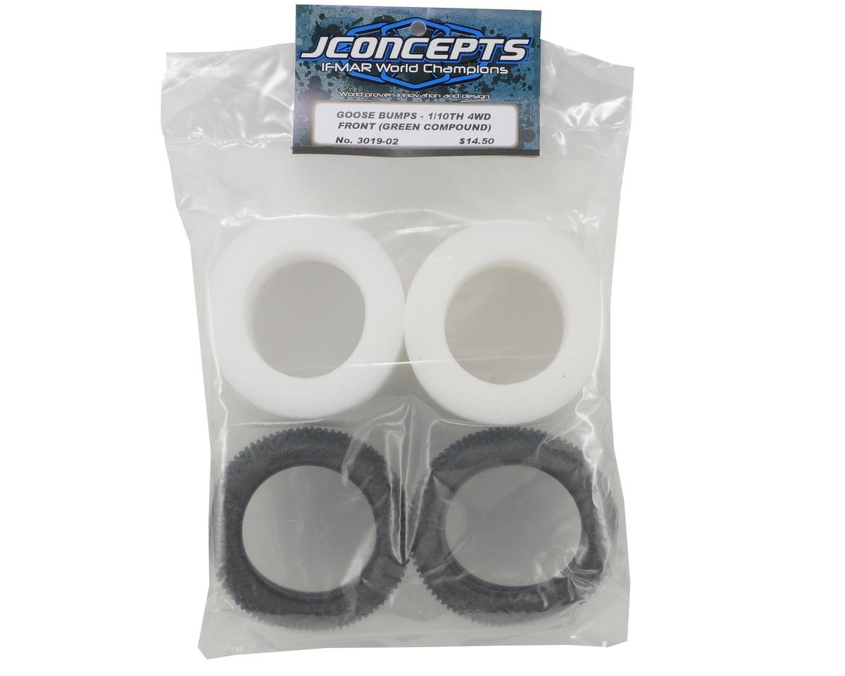 JConcepts Goose Bumps 2.2" Front 4WD Buggy Tires (2) (Green) JCO3019-02