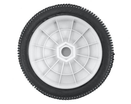 JConcepts Reflex Pre-Mounted 1/8th Buggy Tires (2) (White) (Green) JCO3121-12