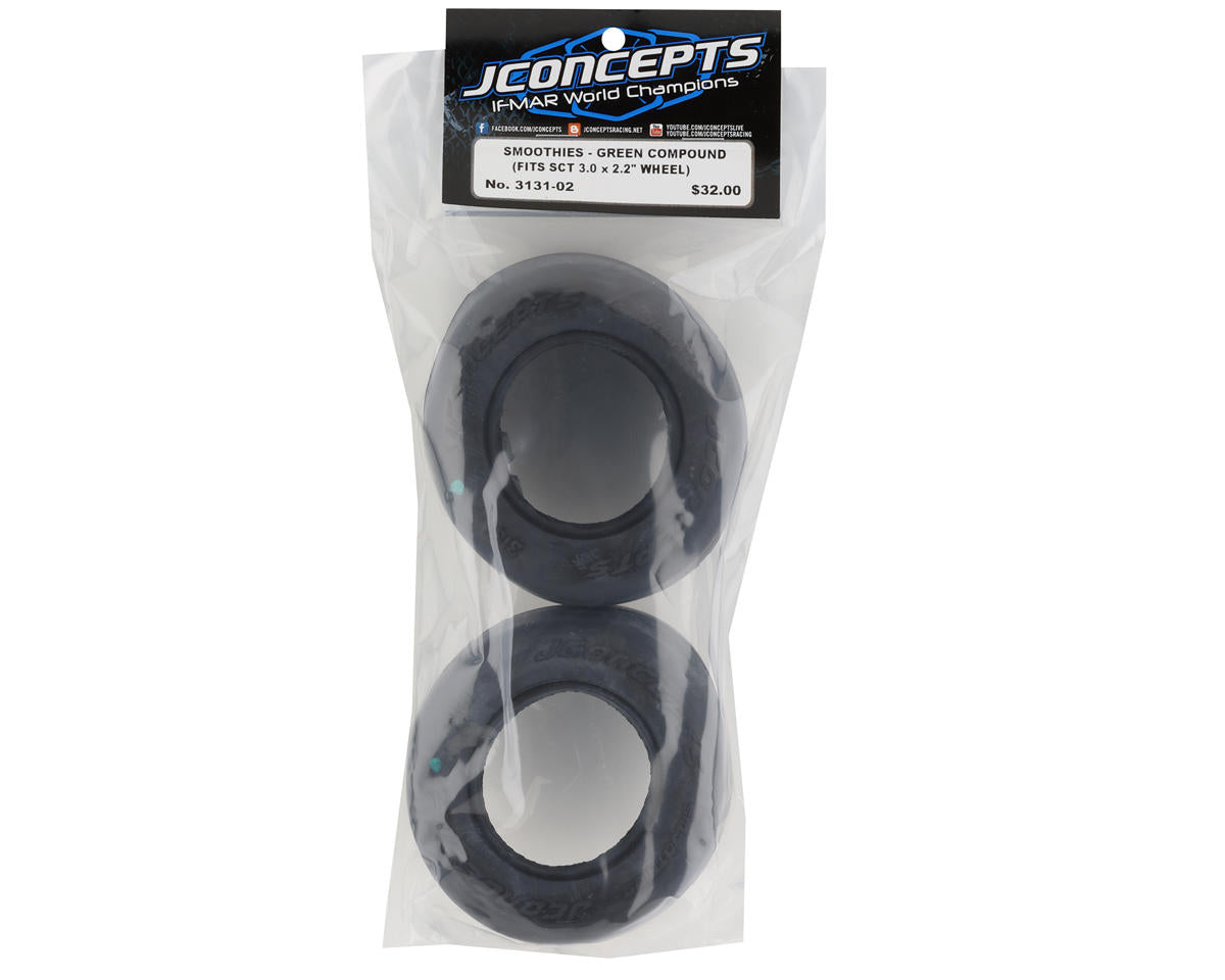 JConcepts Smoothies Short Course Tires (2) (Green) 3131-02