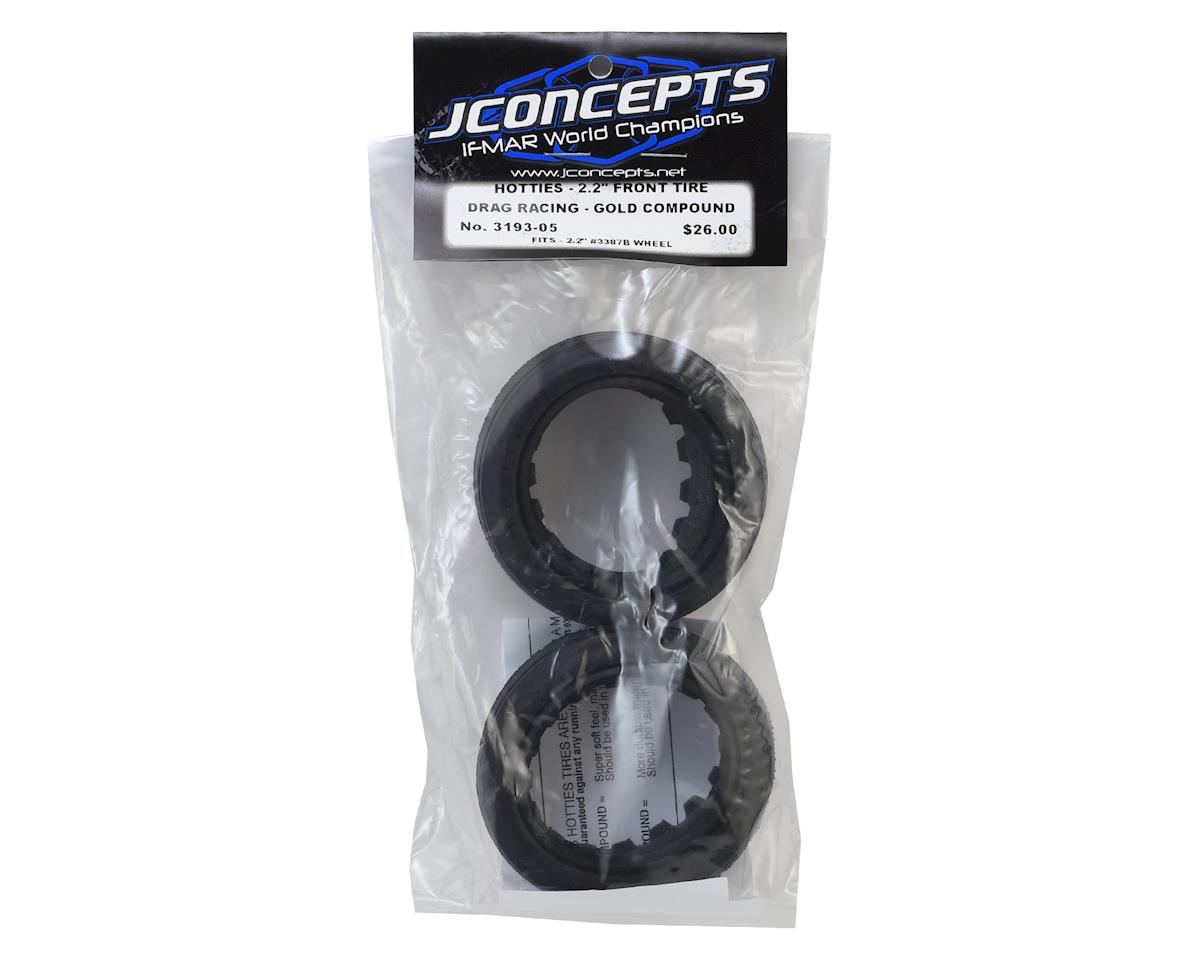 JConcepts Hotties Street Eliminator 2.2" Drag Racing Front Tire (2) (Gold) 3193-05