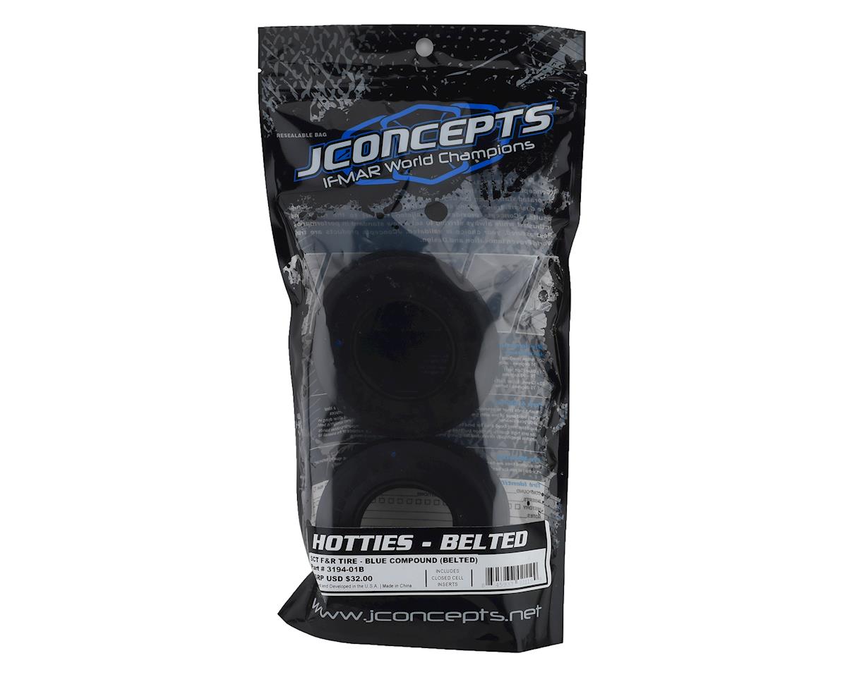 JConcepts Hotties Belted Street Eliminator SCT Drag Racing Rear Tires (2) (Blue) 3194-01B
