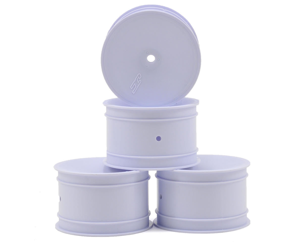 JConcepts 12mm Hex Mono 2.2 Rear Wheels (White) (4) (B7/B6/B74/RB6) 3348W