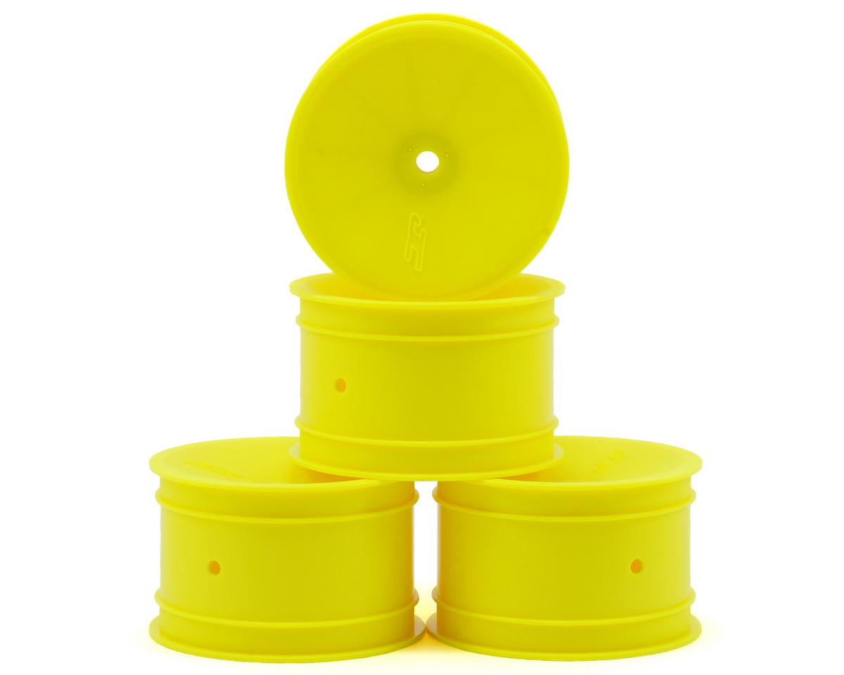 JConcepts 12mm Hex Mono 2.2 Rear Wheels (Yellow) (4) (B7/B6/B74/RB6) 3348Y