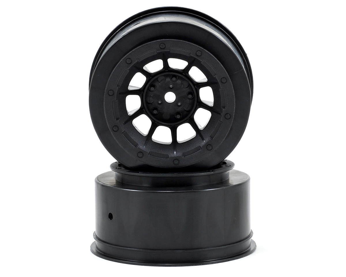 JConcepts 12mm Hex Hazard Short Course Wheels (Black) (2) (Slash Front) 3350B