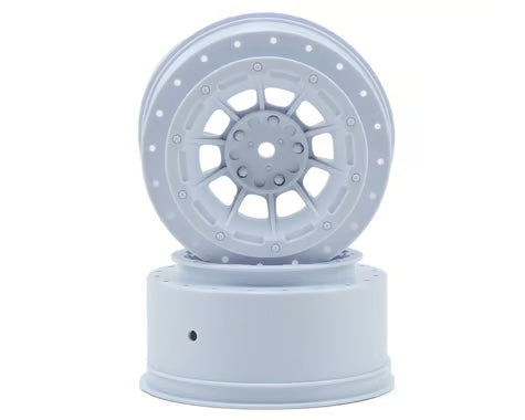 JConcepts 12mm Hex Hazard Short Course Wheels (White) (2) for Traxxas Slash Front JCO3351W