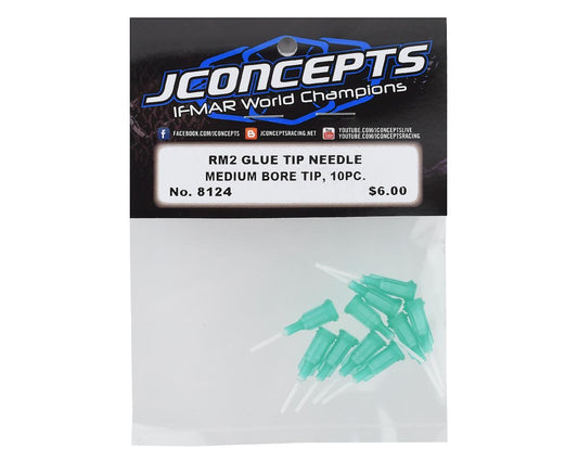 JConcepts RM2 Medium Bore Glue Tip Needles (Green) (10) 8124