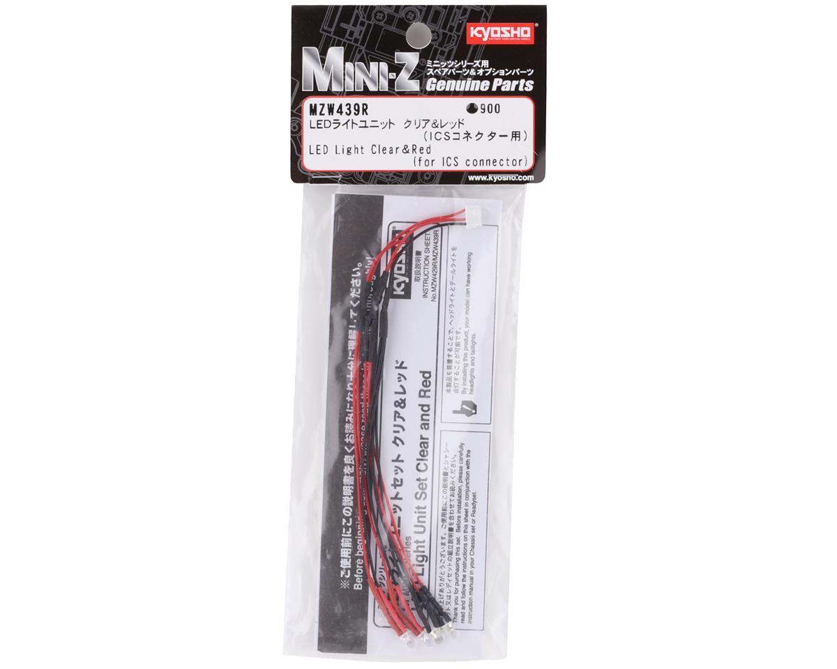 Kyosho Mini-Z LED Light Set (Clear & Red) (ICS Connector) KYOMZW439R