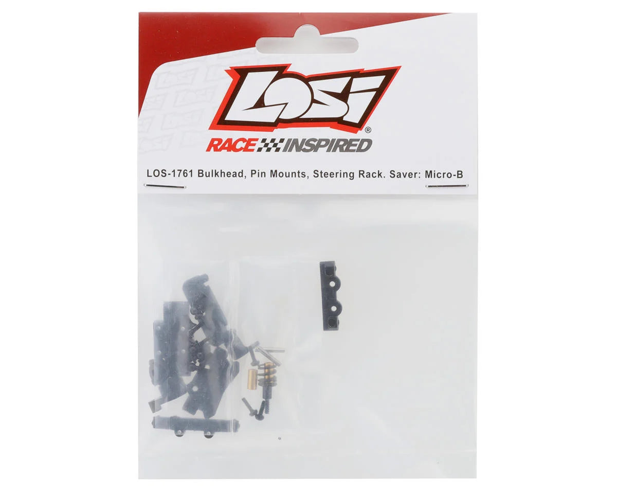 Losi Micro-B Bulkhead, Steering Rack & Servo Saver Set LOS-1761