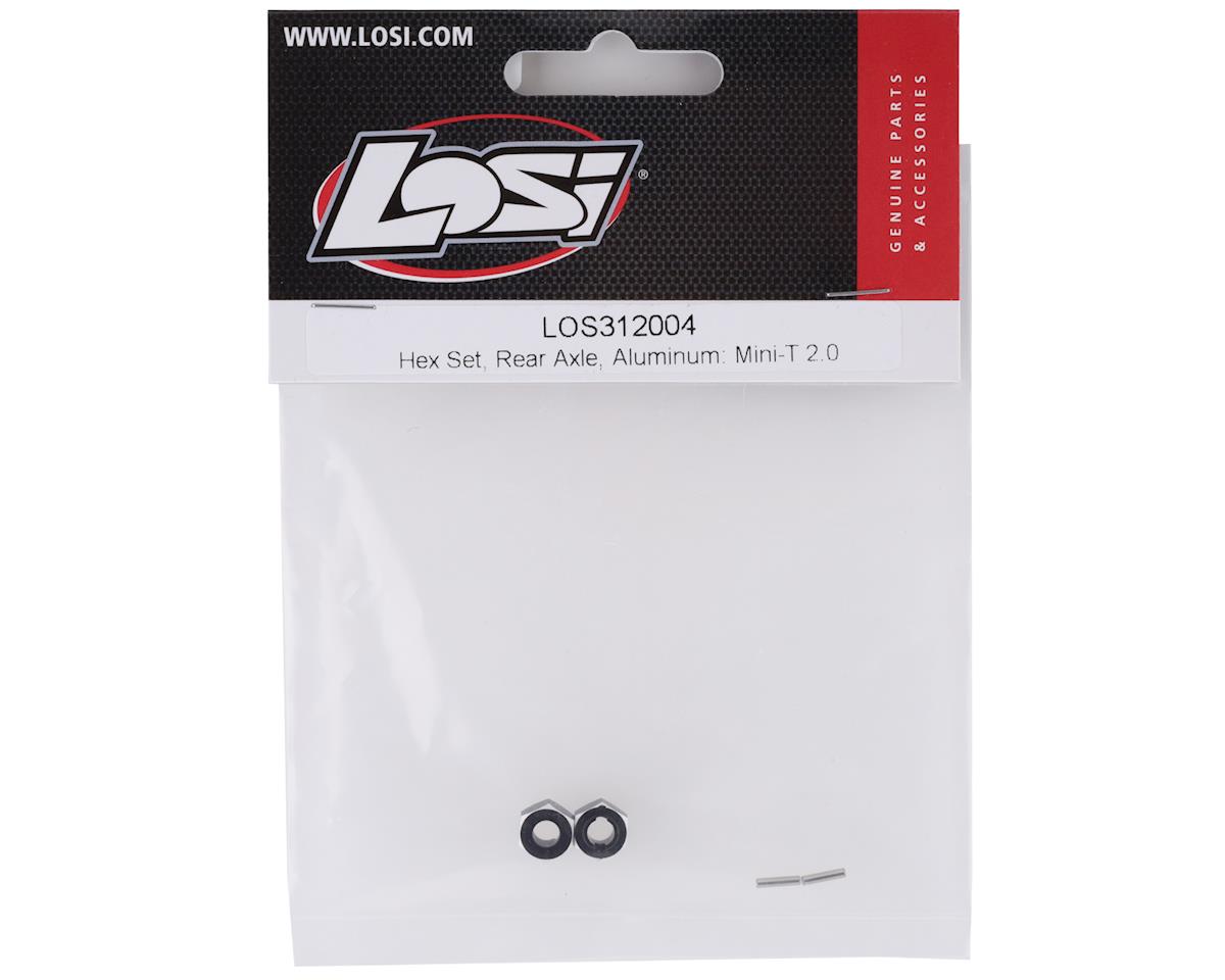 Losi Mini-T 2.0 Aluminum Rear Hex Set (Black) LOS312004