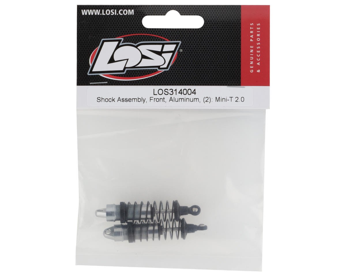 Losi Mini-T 2.0 Aluminum Front Shock Assembly (Silver) (2) LOS314004