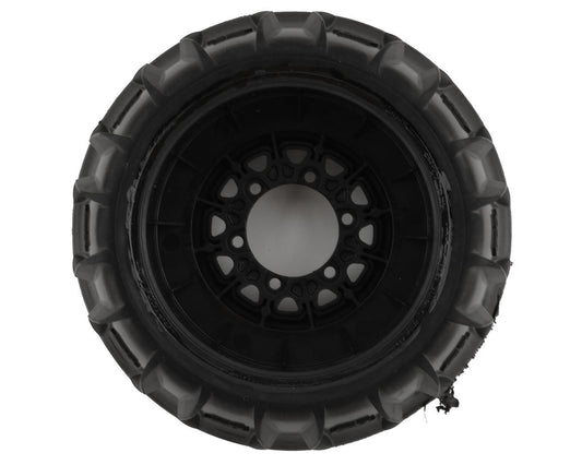 Pro-Line Dumont Paddle/Rib 2.2/3.0 Pre-Mounted Front Tires w/Raid Wheels (CR3) (Black) (2) w/12mm Removable Hex 10212-10
