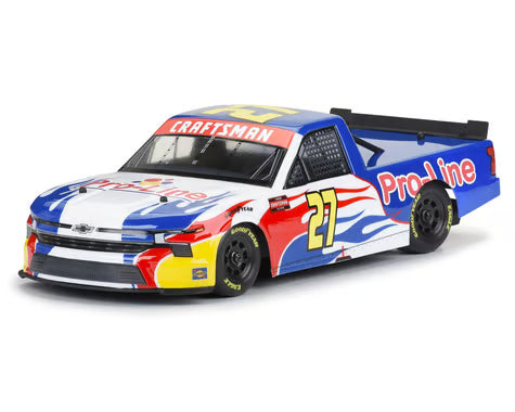 Pro-Line Losi® NASCAR® 1/12 2024 Chevy Silverado Truck Pre-Trimmed Body (Clear) PRO3653-00