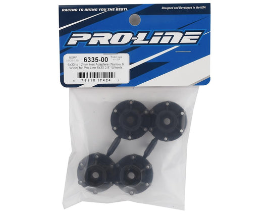 Pro-Line 6x30 to 12mm Hex Adapters (Narrow & Wide) (4) PRO6335