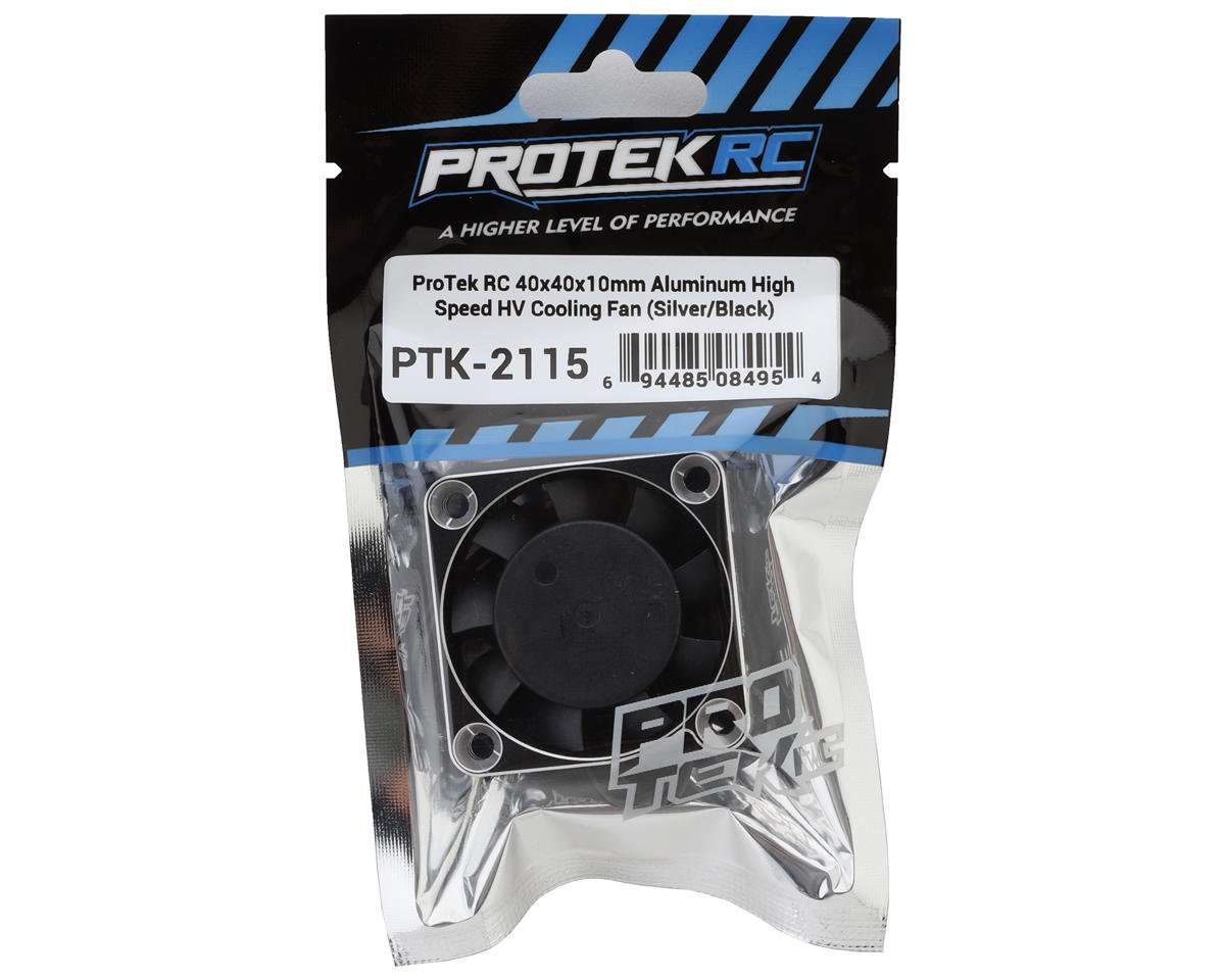 ProTek RC 40x40x10mm Aluminum High Speed HV Cooling Fan (Silver/Black) PTK-2115