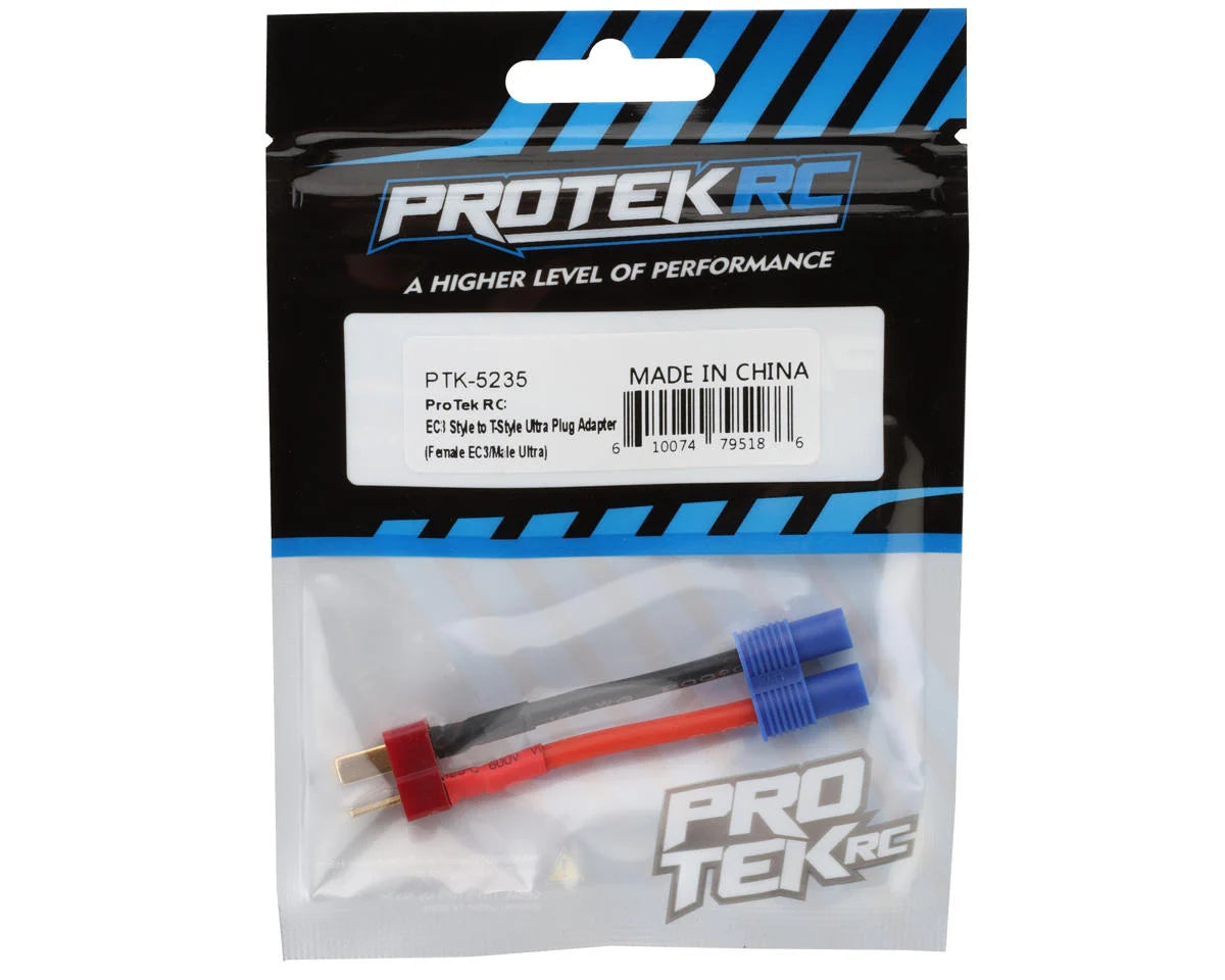ProTek RC EC3 Style to T-Style Ultra Plug Adapter (Female EC3/Male Ultra) PTK-5235