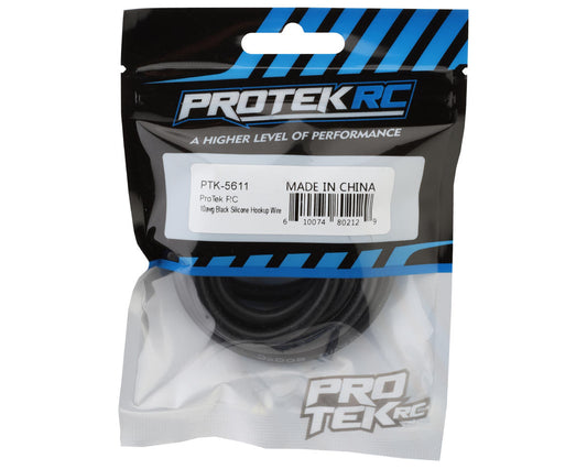 ProTek RC Silicone Hookup Wire (Black) (1 Meter) (10AWG) PTK-5611