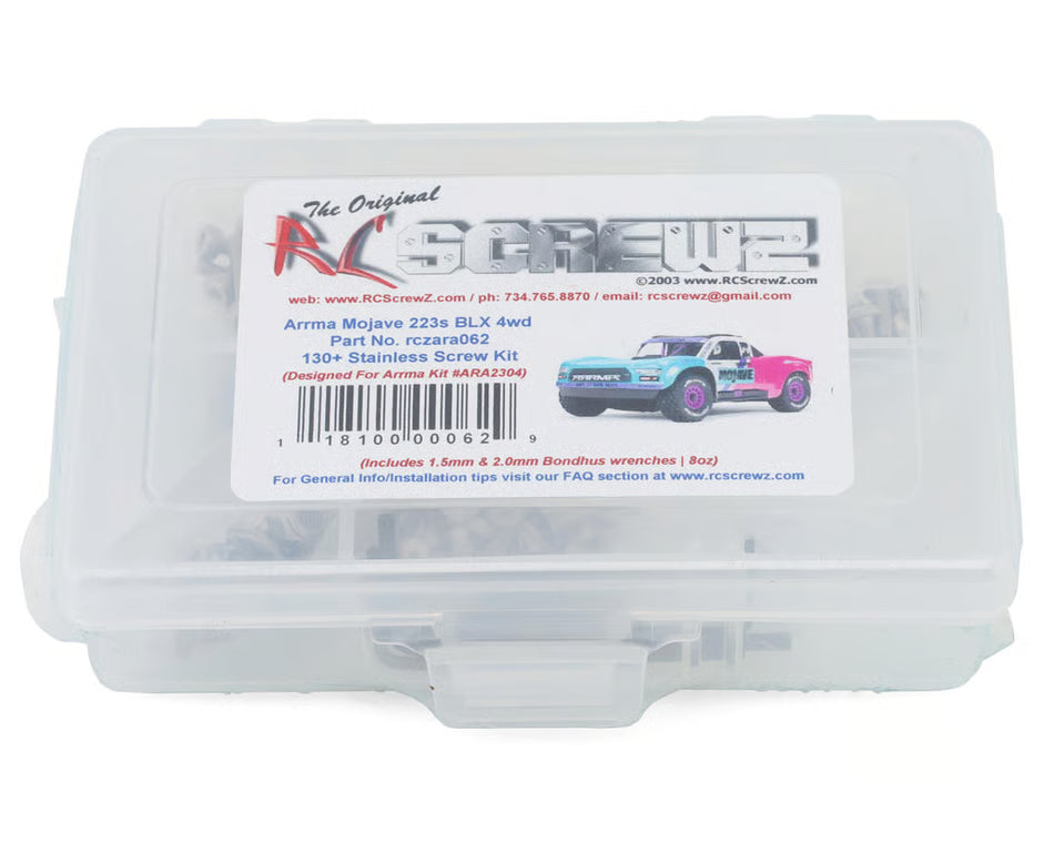 RC Screwz Arrma® Mojave Grom 223S BLX 1/16 Desert Truck Stainless Steel Screw Kit RCZARA062