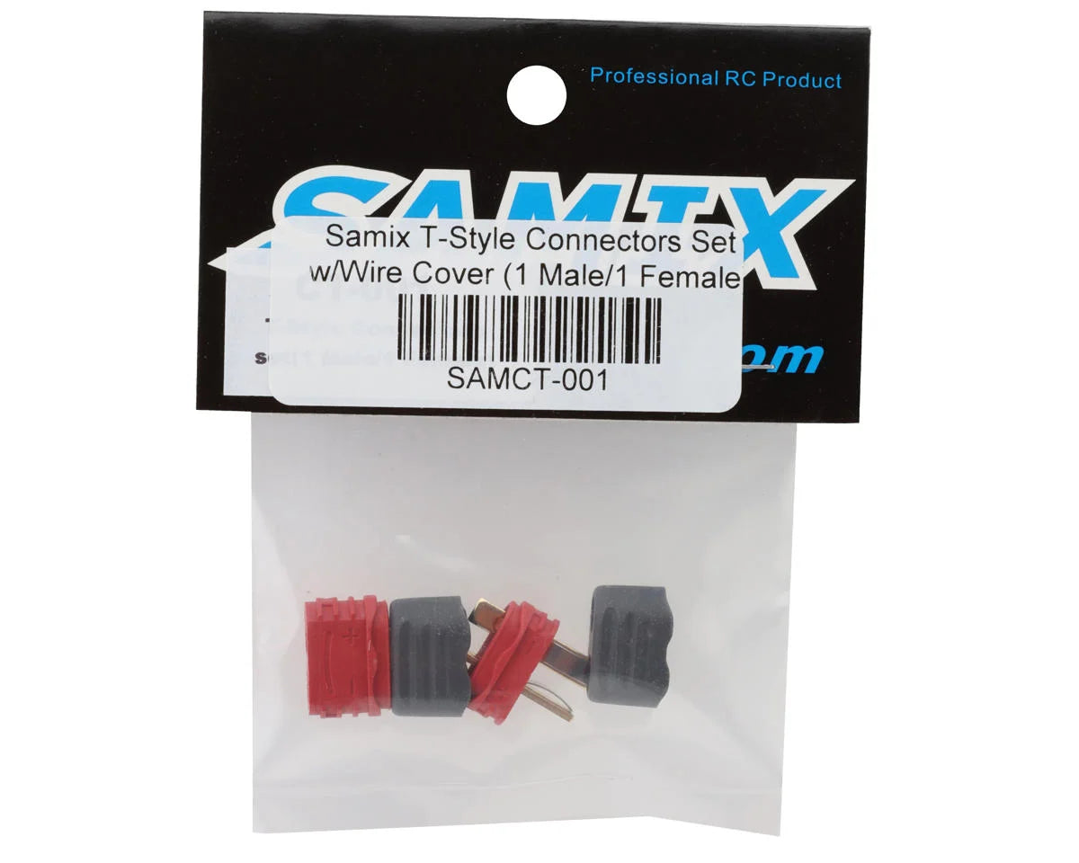 Samix T-Style Connectors Set w/Wire Cover (1 Male/1 Female) SAMCT-001
