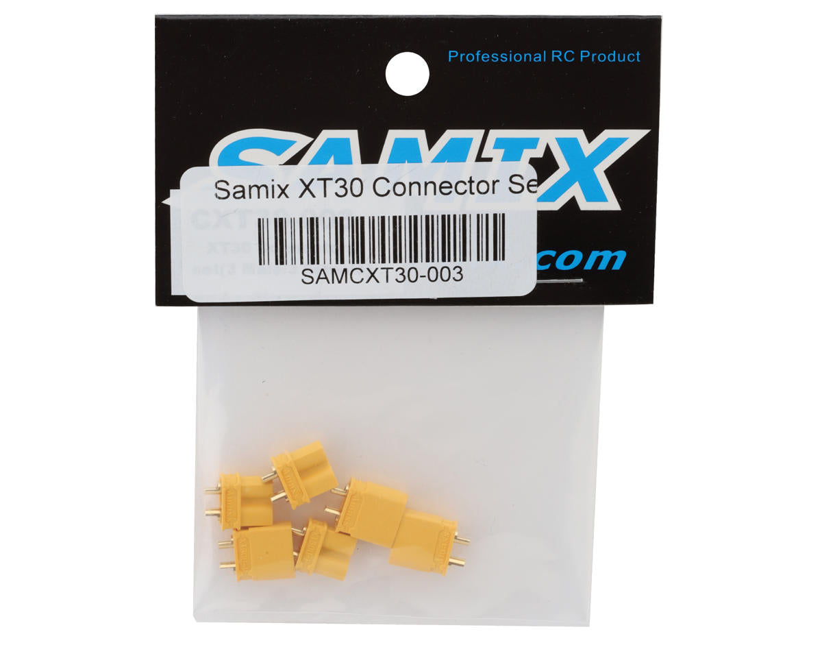 Samix XT30 Connectors (3 Male/3 Female) SAMCXT30-003