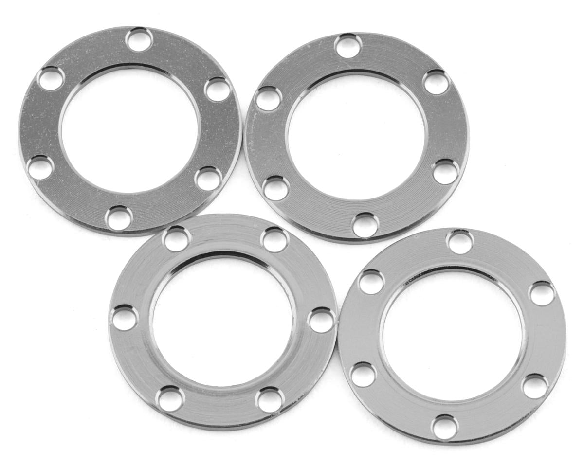 Samix SCX24 Aluminum & Brass Adjustable Offset 1.0" Beadlock Wheels Red) (4) (23.75g) SAMSCX24-6670RDBK