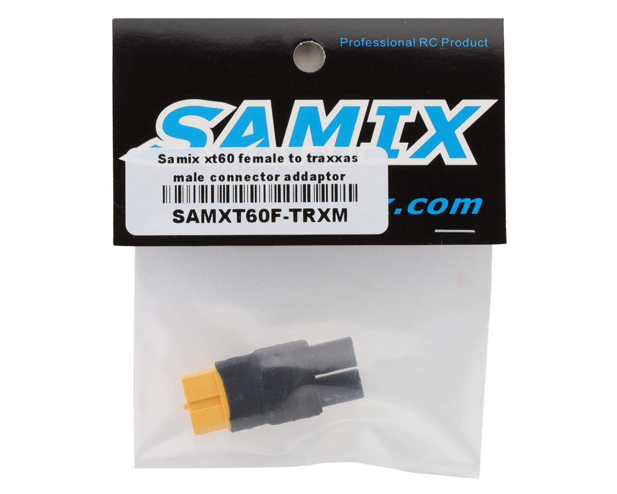 Samix XT60 Female to Traxxas® Male Adaptor SAMXT60F-TRXM