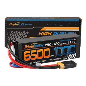 6500mAh 11.1V 3S 100C LiPO Battery Pack w/ XT60 + Traxxas ADAP PHB3S6500100CXT60APT