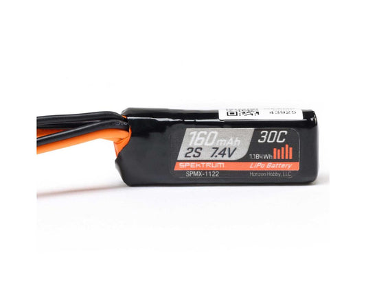 Spektrum RC Axial® SCX30 2S 30C LiPo Battery Pack (7.4V/160mAh) SPMX-1122