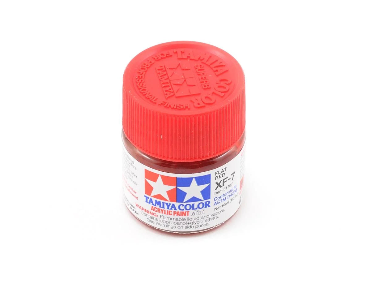 Tamiya XF-7 Flat Red Acrylic Paint (10ml) 81707