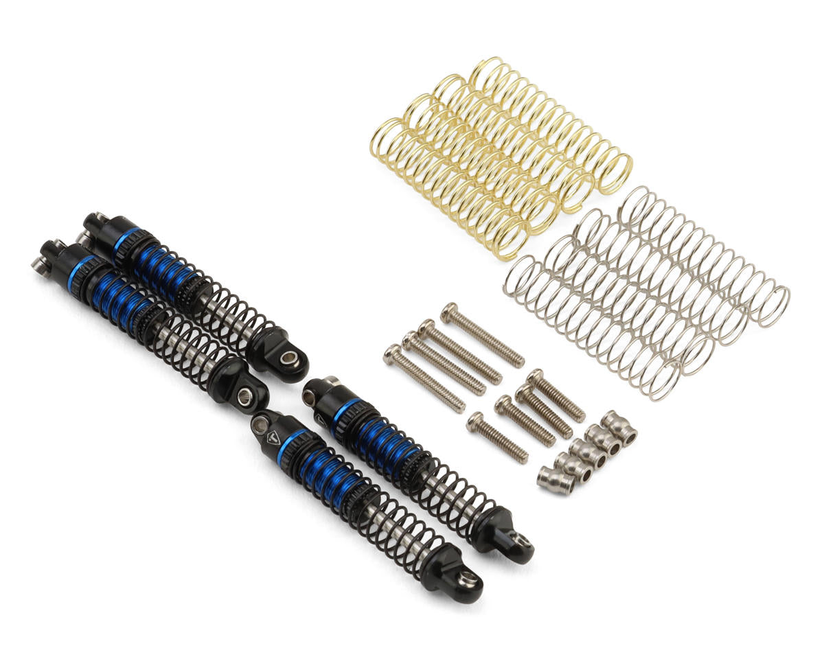 Treal Hobby Axial SCX30 29mm Aluminum Threaded Oil-fillable Long-Travel Shocks (Blue) (4) TLHTSCX30-118
