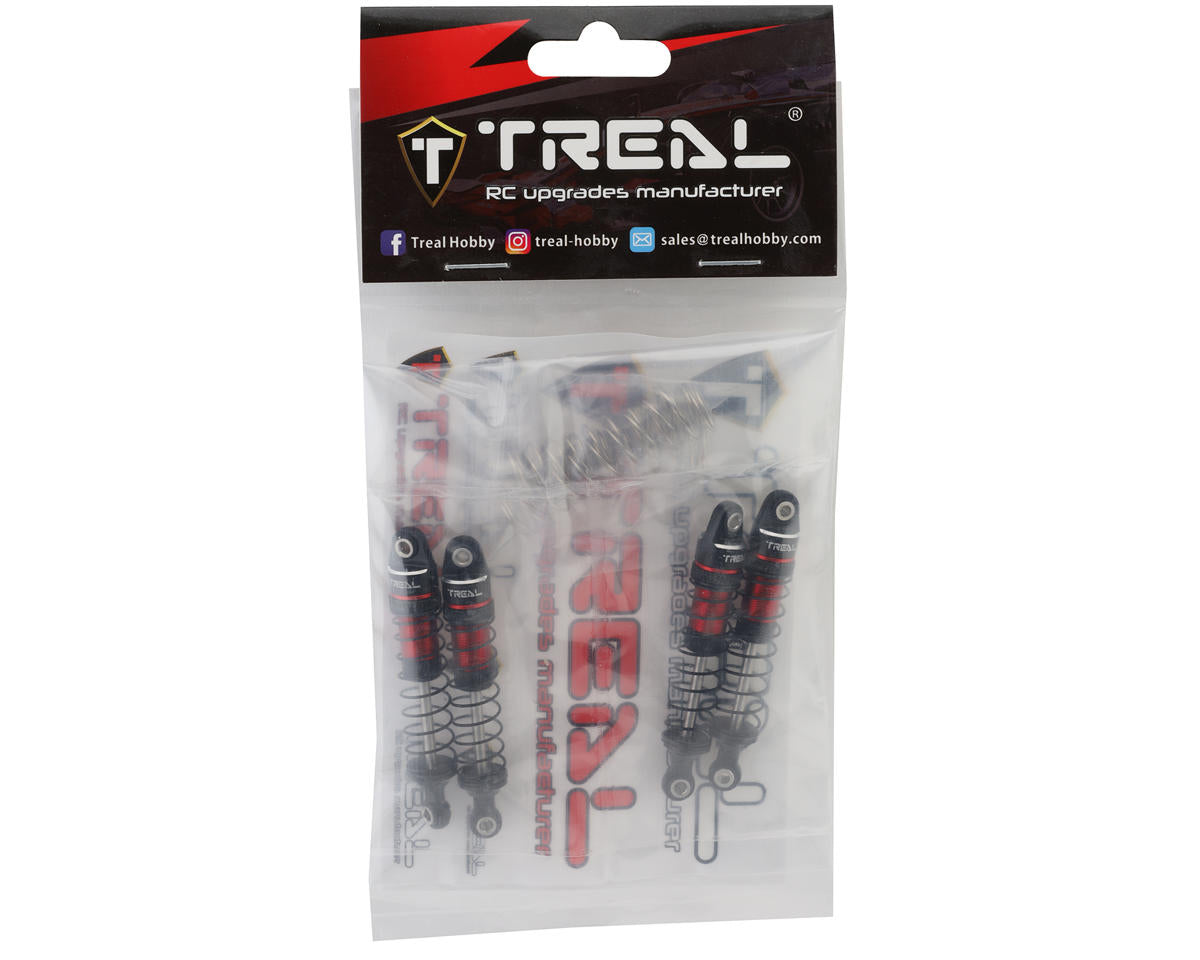 Treal Hobby 59mm Long Travel Shock Set for Traxxas TRX-4M® & TRX-4MT™ (Red) (4) (Front/Rear) TLHTTRX-4M-112