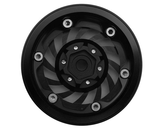 Treal Hobby Cyclone 1.9" Aluminum Beadlock Wheels (Black) (4) (122.5g) TLHTWHEEL-179