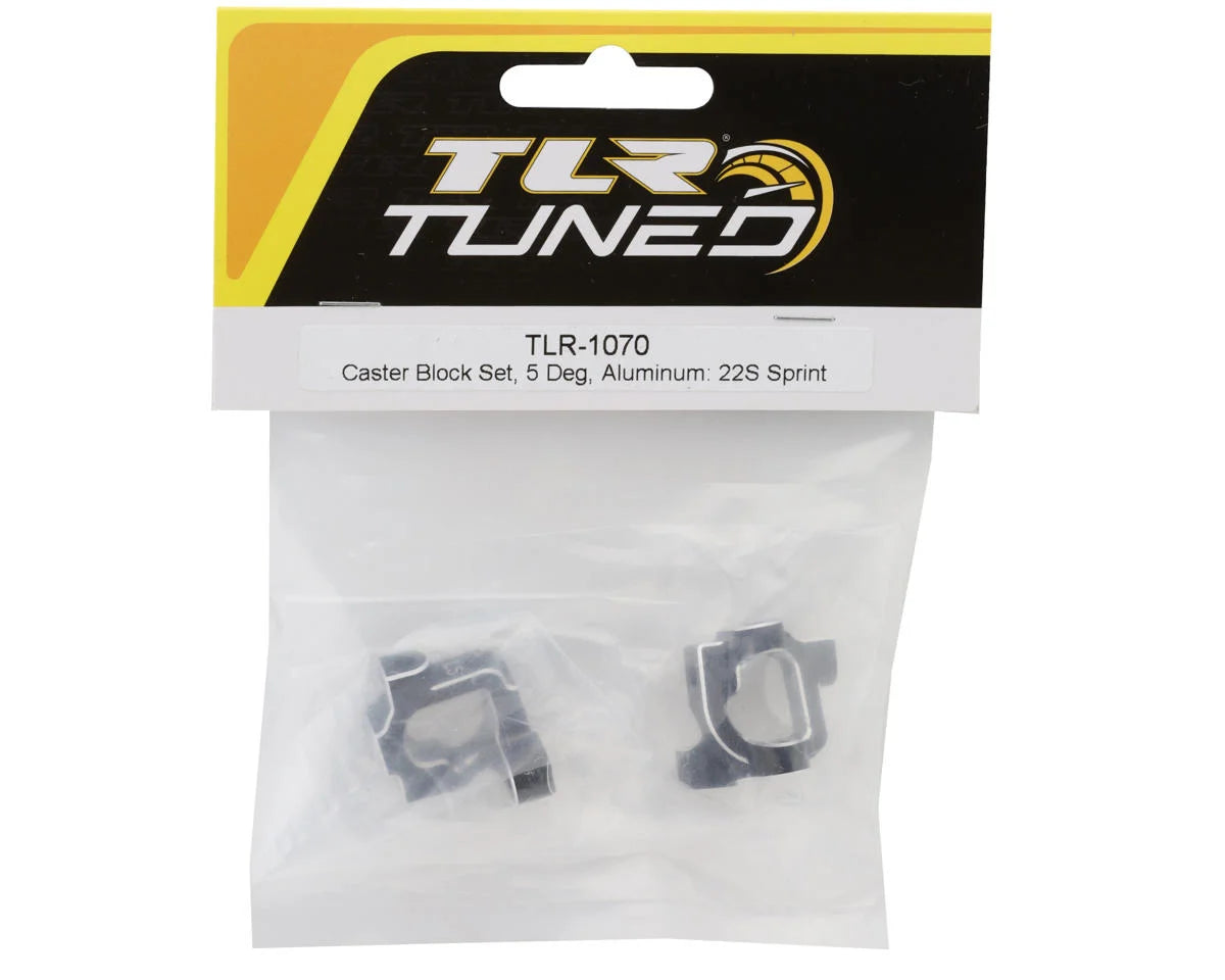 LOSI: 22S SprintCaster Block Set, 5 Deg, Aluminum TLR-1070