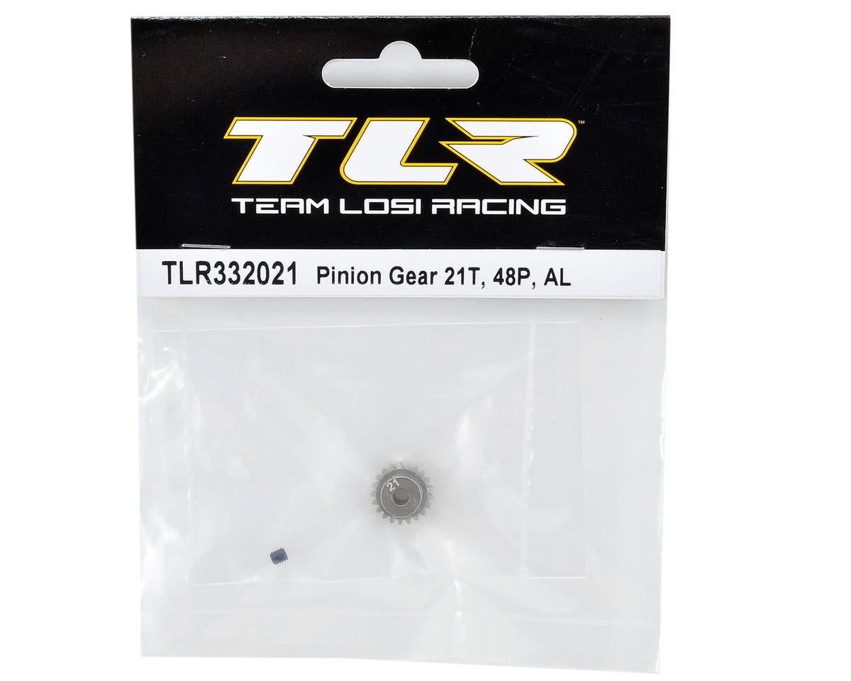 Team Losi Racing Aluminum 48P Pinion Gear (3.17mm Bore) (21T) TLR332021