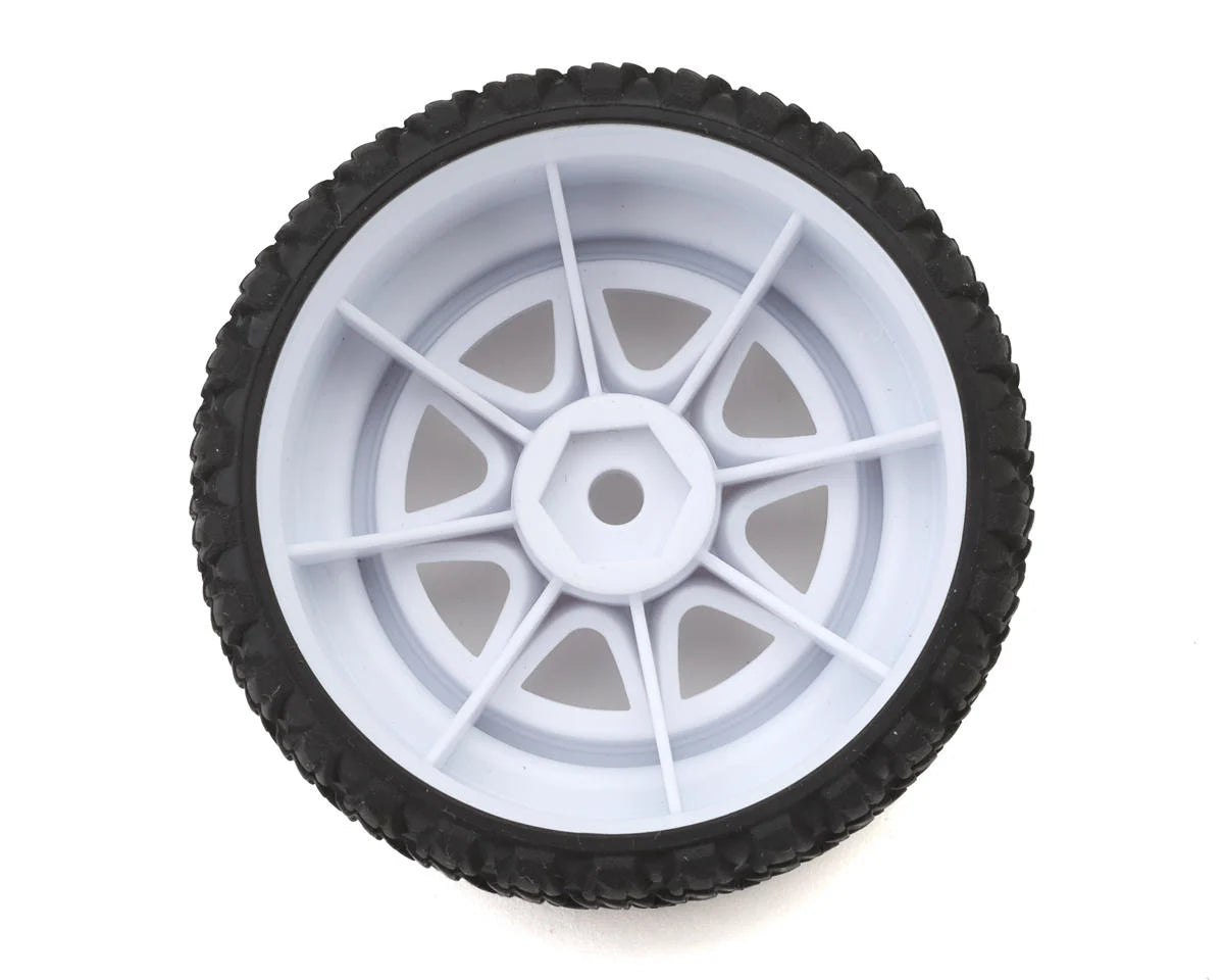 Traxxas Mini Rally Pre-Mounted Tires (White) (2) (Soft) 10873-WHT