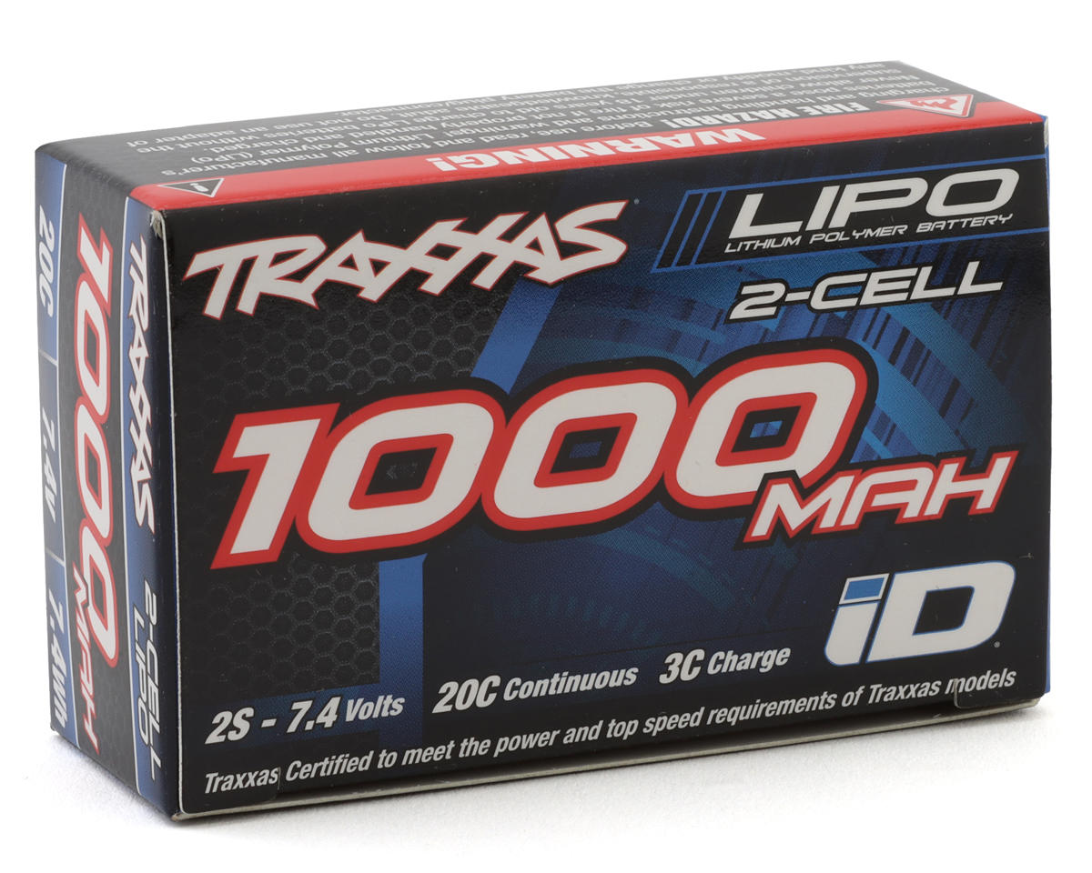 Traxxas 2S "Power Cell" 20C Lipo Battery w/iD Connector (7.4V/1000mAh) 2822