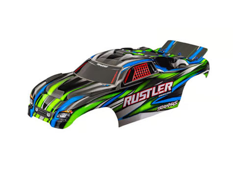 Traxxas Rustler® BL-2s™ 1/10 Pre-Painted Body (Green) 3721-GRN