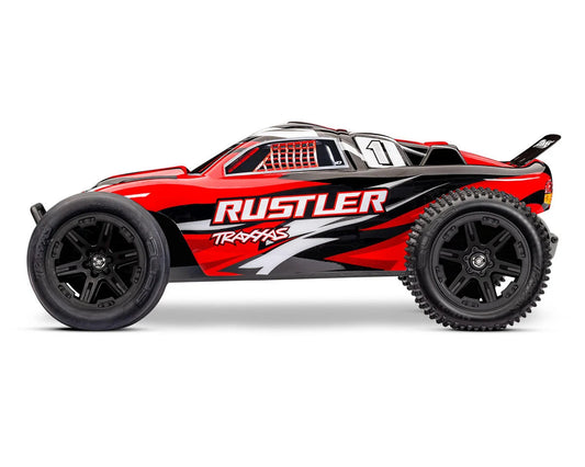 Traxxas Rustler HD 1/10 RTR 2WD Electric Stadium Truck 37254-8-REDX