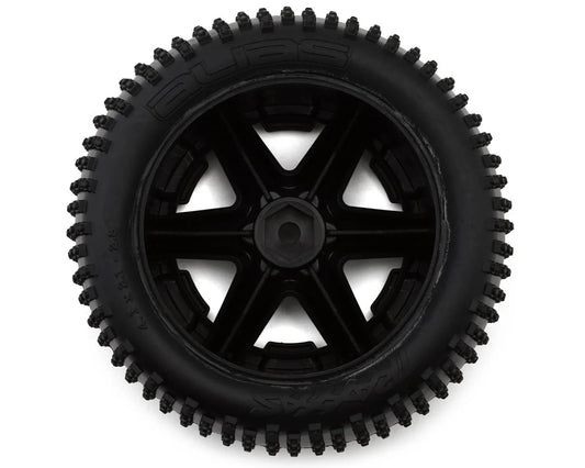 Traxxas Alias 2.8" Rear Tires w/RXT Wheels (Black Satin) (2) w/12mm Hex 3772X
