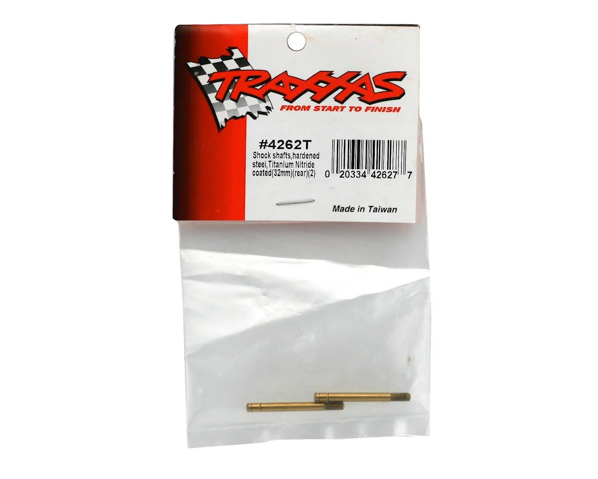 Traxxas 32mm Rear Shock Shafts (Titanium Nitride) (2) 4262T