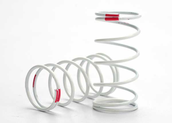 Traxxas Spring, shock (white) (GTR) (std. rear) (1.4 rate pink) 5433
