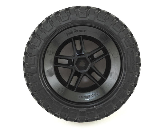 Traxxas BFGoodrich KM2 Front Tire (2) (Black/Blue) (Standard) w/Split-Spoke Front Wheel 5885A
